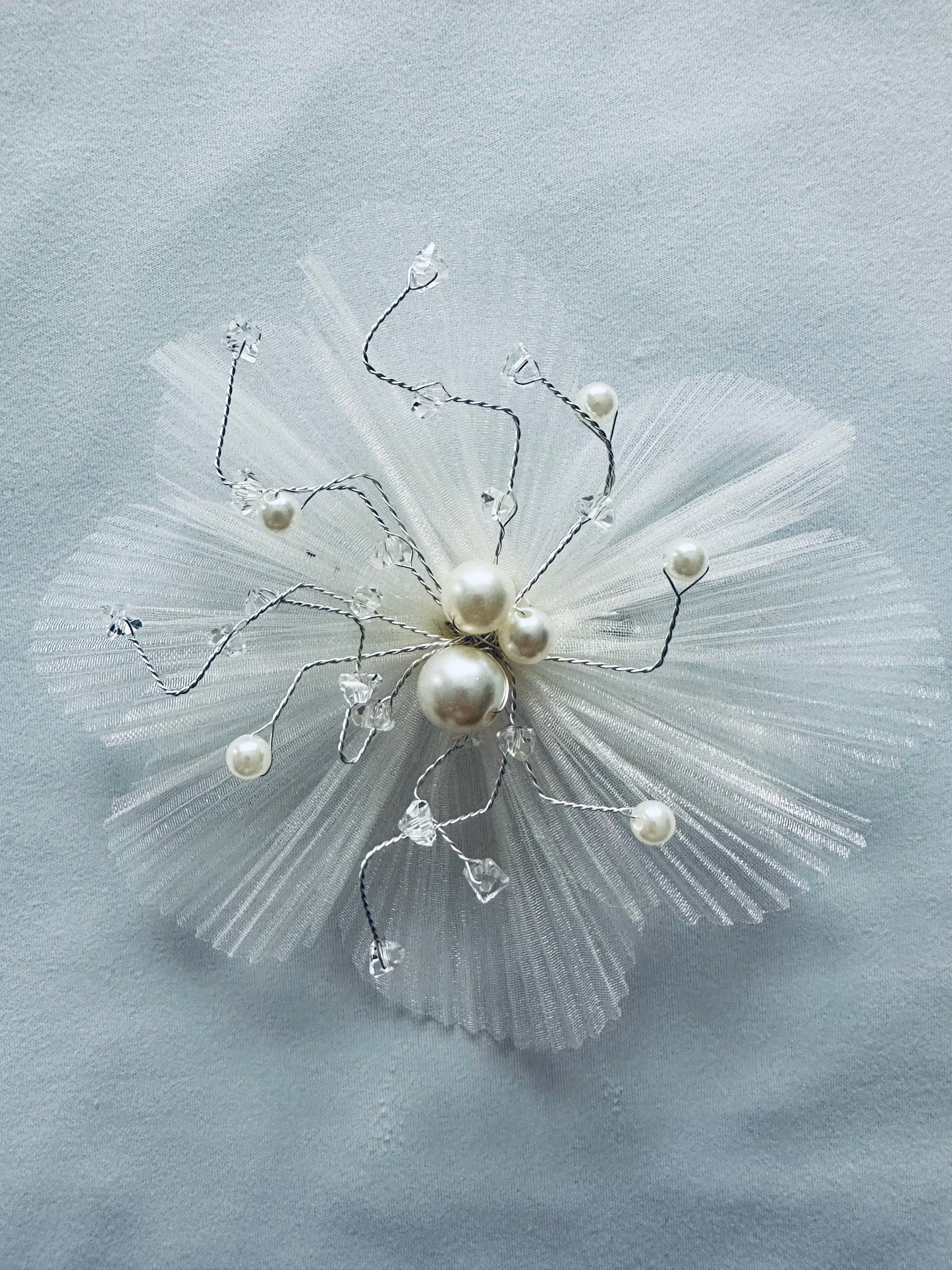 3D Net Flower Hair Clip