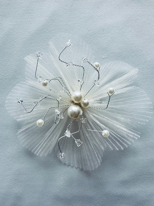 3D Net Flower Hair Clip