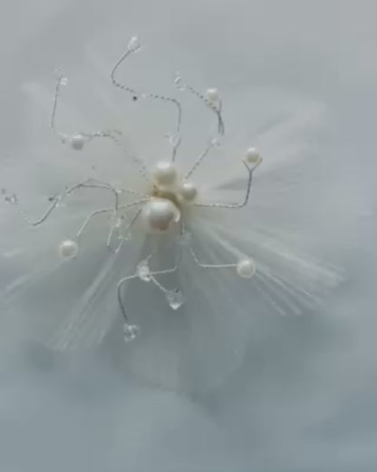 3D Net Flower Hair Clip